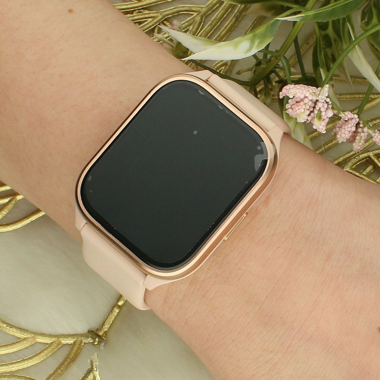 Smartwatch Hagen HB44 – Różowe złoto, silikonowy, dotykowy, zdrowie i sport, IP67 (4).jpg